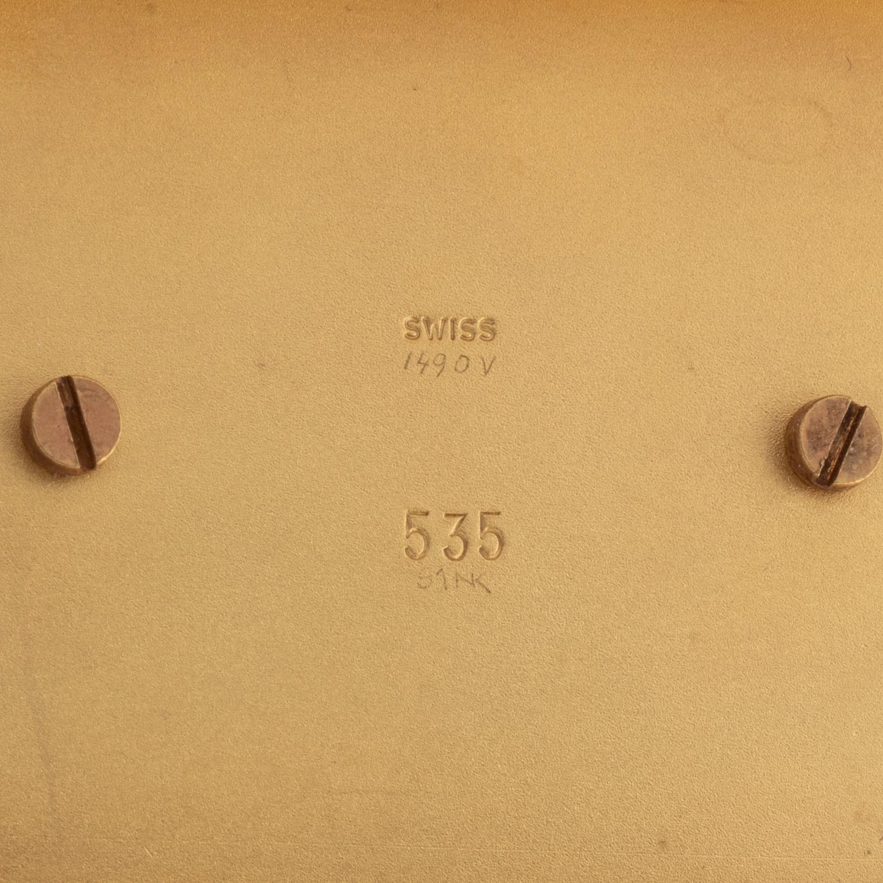 Jaeger-LeCoultre, bordsur, "Thermometer/Barometer", 21 x 6 x 23 cm.