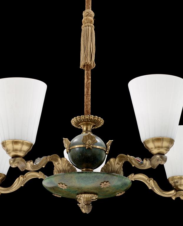 TAKLAMPA, 1930/40-tal. Höjd ca 78 cm.
