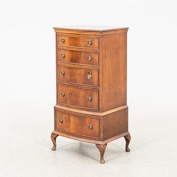 A mahogany English style dresser later part of the 20th century.