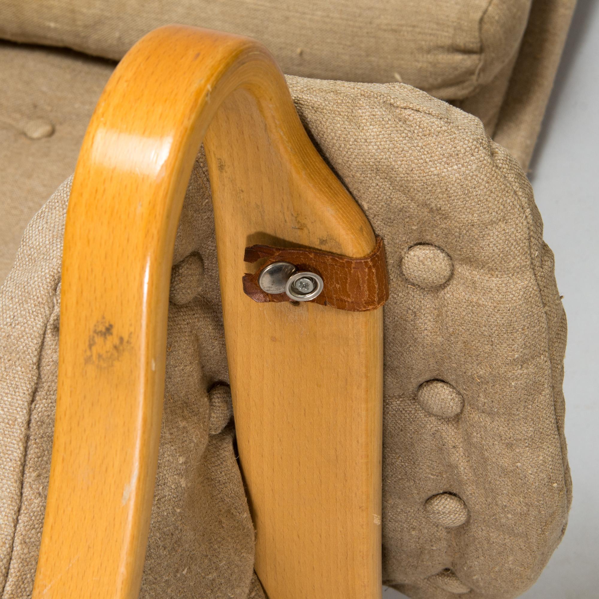 Bruno Mathsson,  fåtöljer ett par, "Pernilla", Dux, 1900-talets slut.