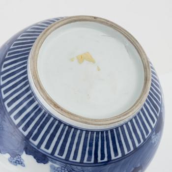 A Chinese blue and white vase, 20th Century.