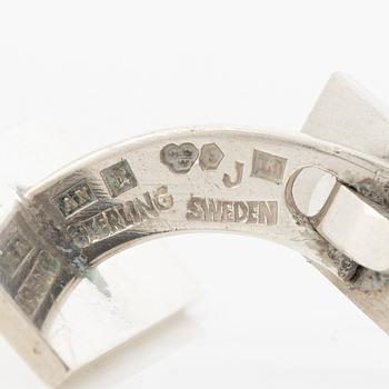 Wiwen Nilsson, A pair of cufflinks with monogram engraving, Lund, 1961.
