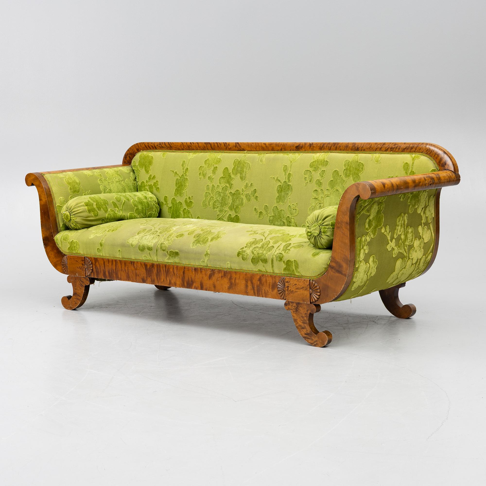 Empire style Salon group, early 20th century, (7 pieces).