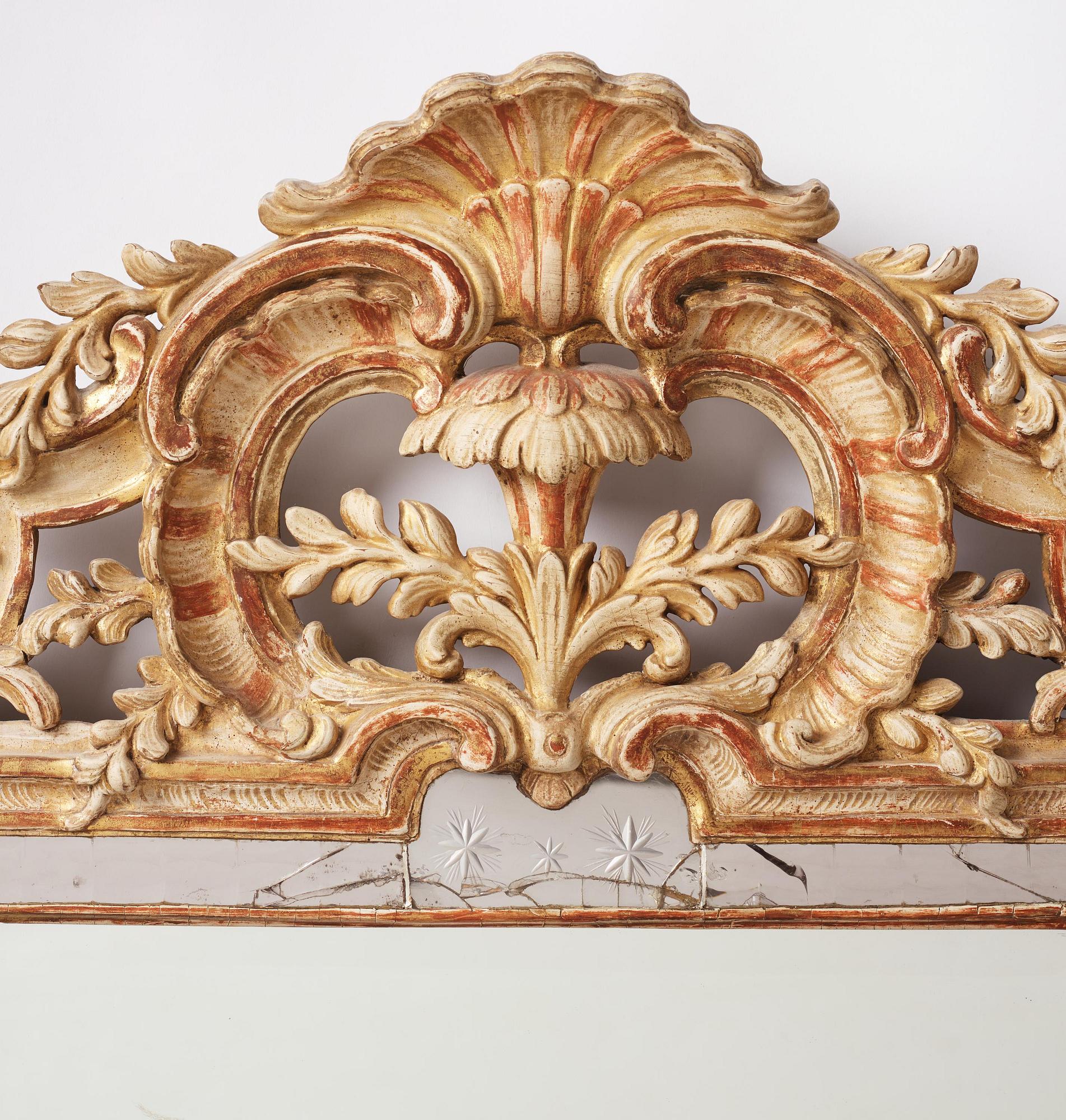 Spegel, tillskriven Nils Sundström (mästare i Stockholm 1754-81), Rokoko.