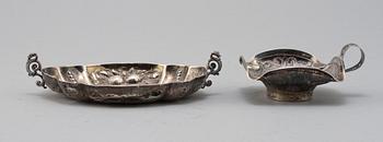 FAT samt SKÅL, silver, 1900-talets första hälft. Vikt 145 g.