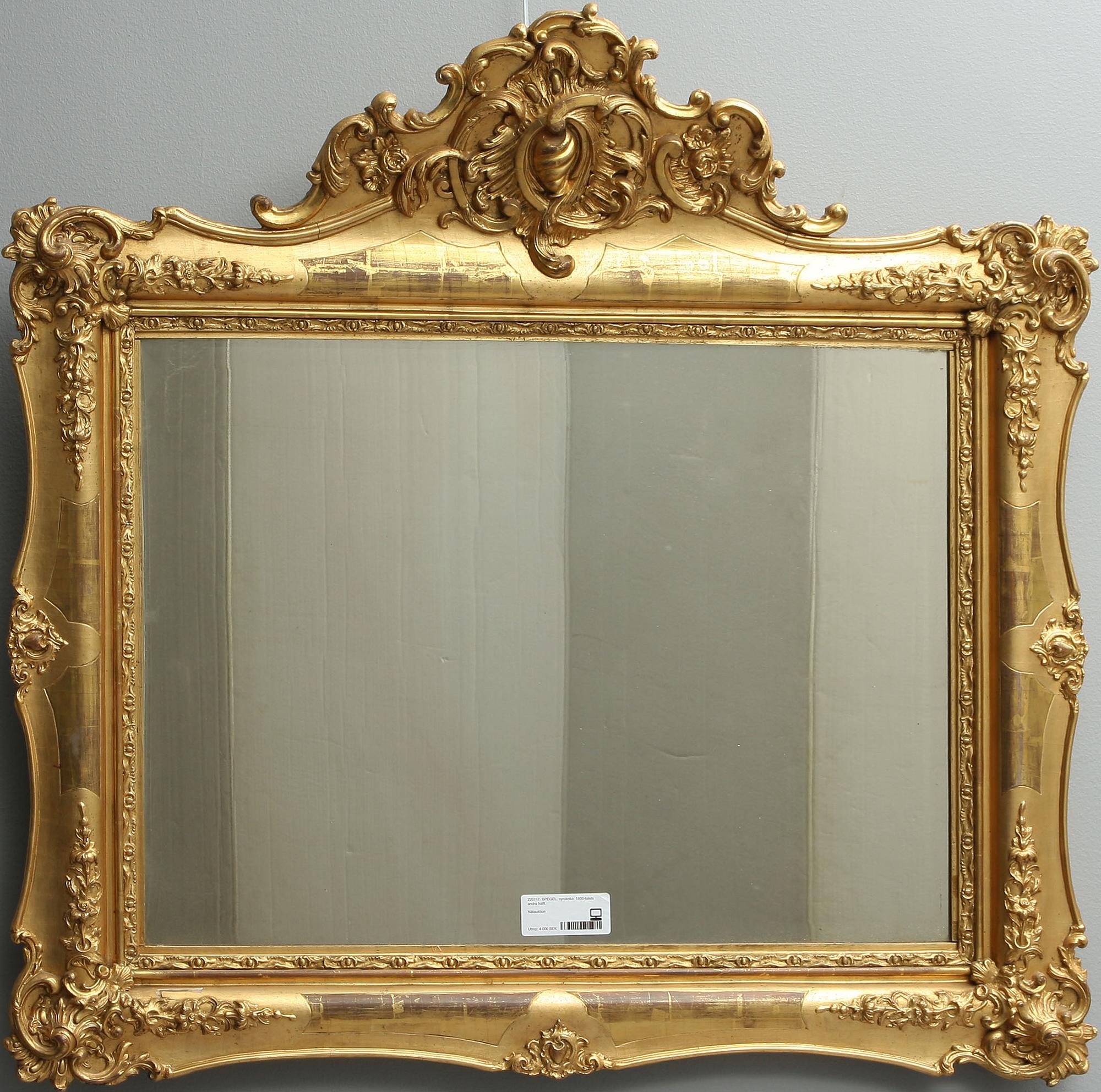 SPEGEL, nyrokoko. 1800-talets andra hälft.