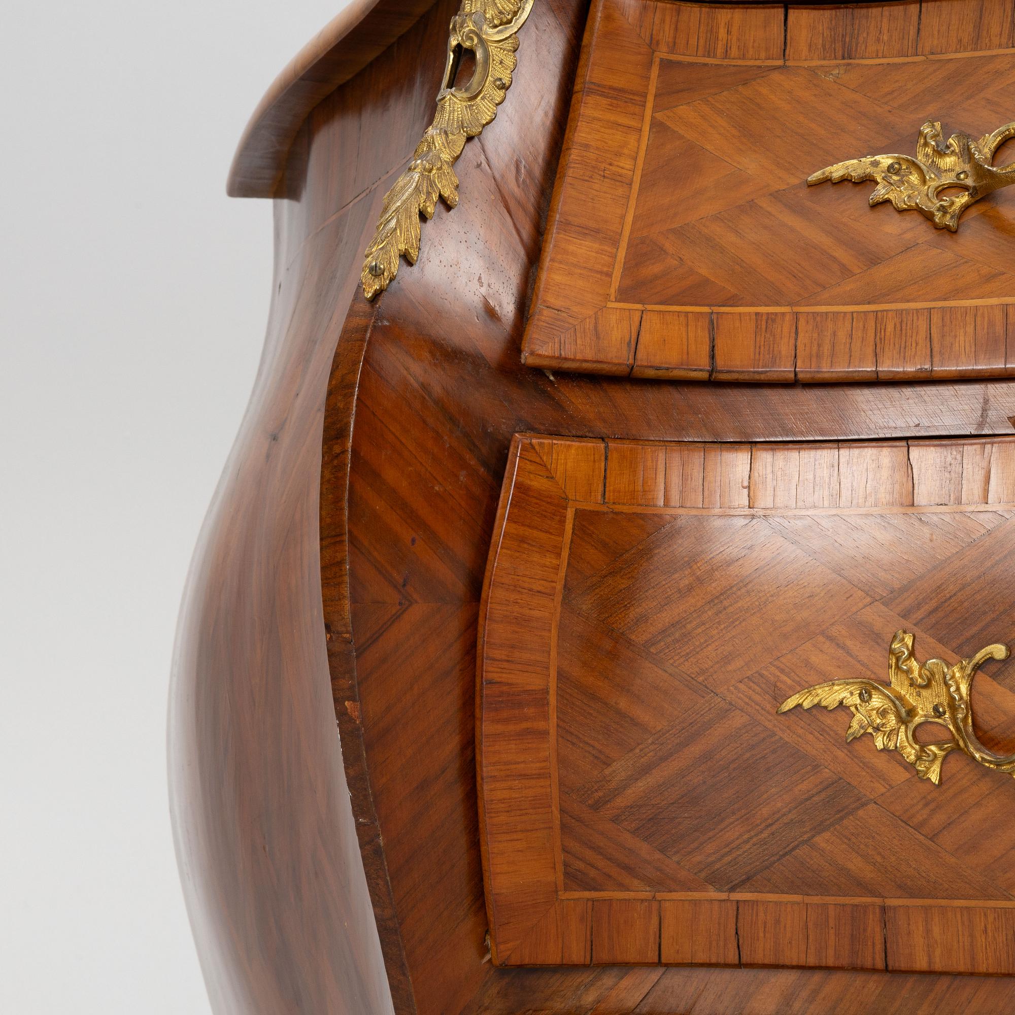 A Rococo chest of drawers, second half of the 18th century.