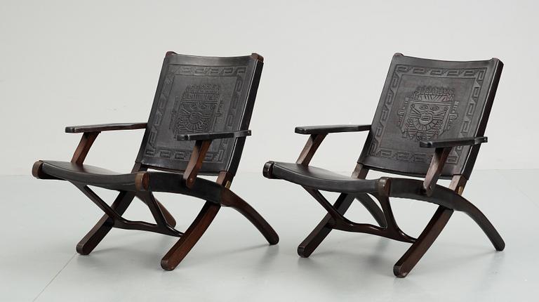 FÄLLSTOLAR, ett par. Trol Mexiko.