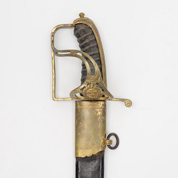 Sabel, svensk, för officer, omkring 1780.