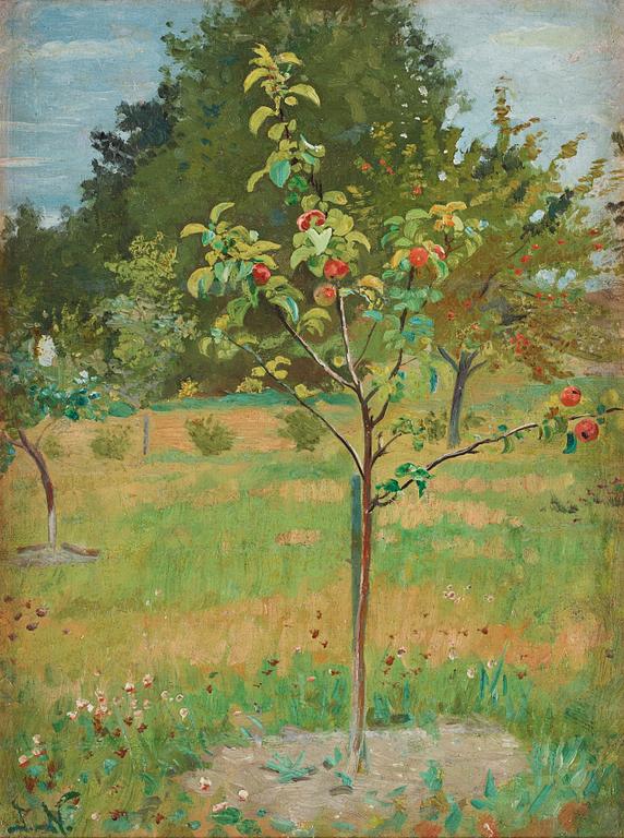 Jenny Nyström, The apple tree.