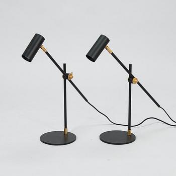 Niclas Hoflin, a pair of table  21st century lamps Lektor for Rubn.