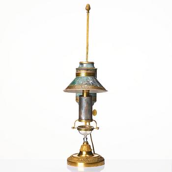 A French oil lamp, first half of the 19th century.