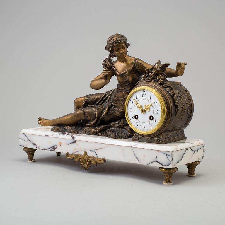 a circa 1900 mantle clock, marked Ruffony.