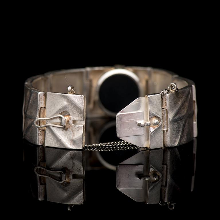A BJÖRN WECKSTRÖM WRISTWATCH, "Istral", silver. Lapponia 1981.
