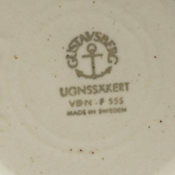 STIG LINDBERG, servis, 44 delar, stengods, "Birka", Gustavsberg.