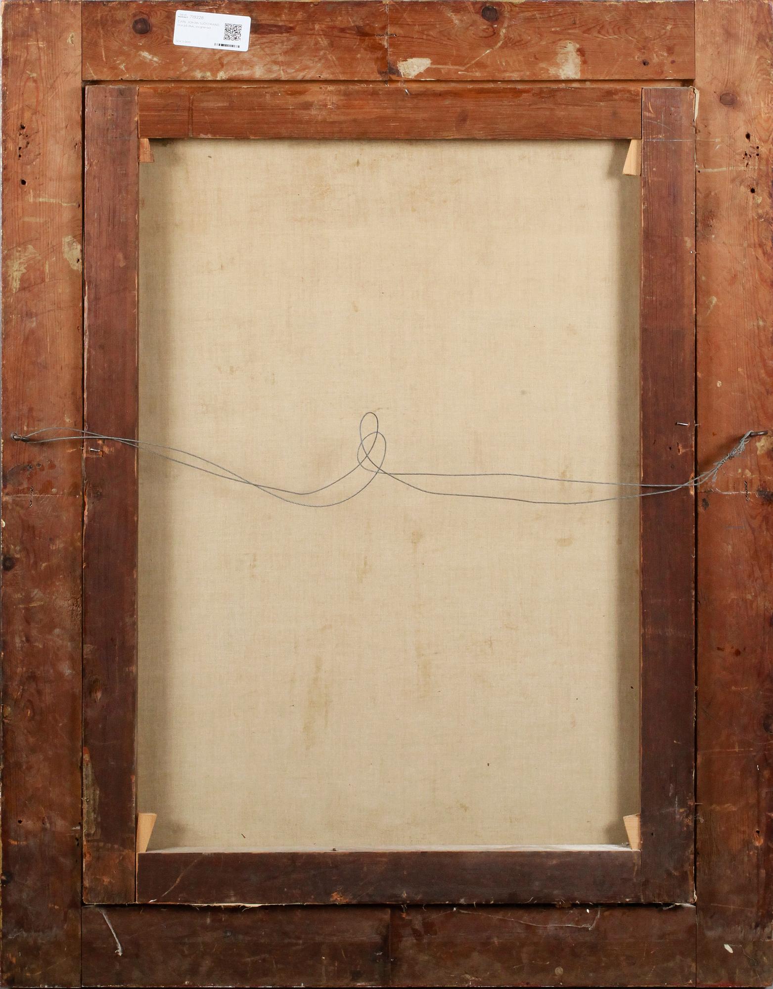 CARL JOHAN SJÖSTRAND, olja på duk, osignerad.