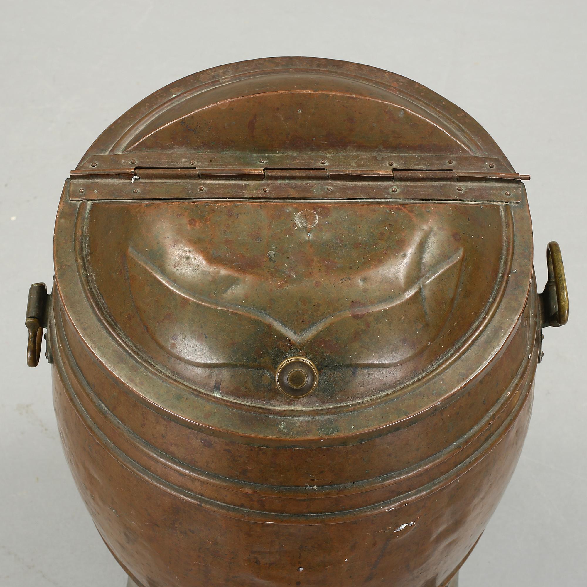 VATTENTUNNA, koppar, 1800-tal.