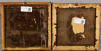 MINNESTAVLOR, 2 st, blandteknik, 1700-/1800-tal.