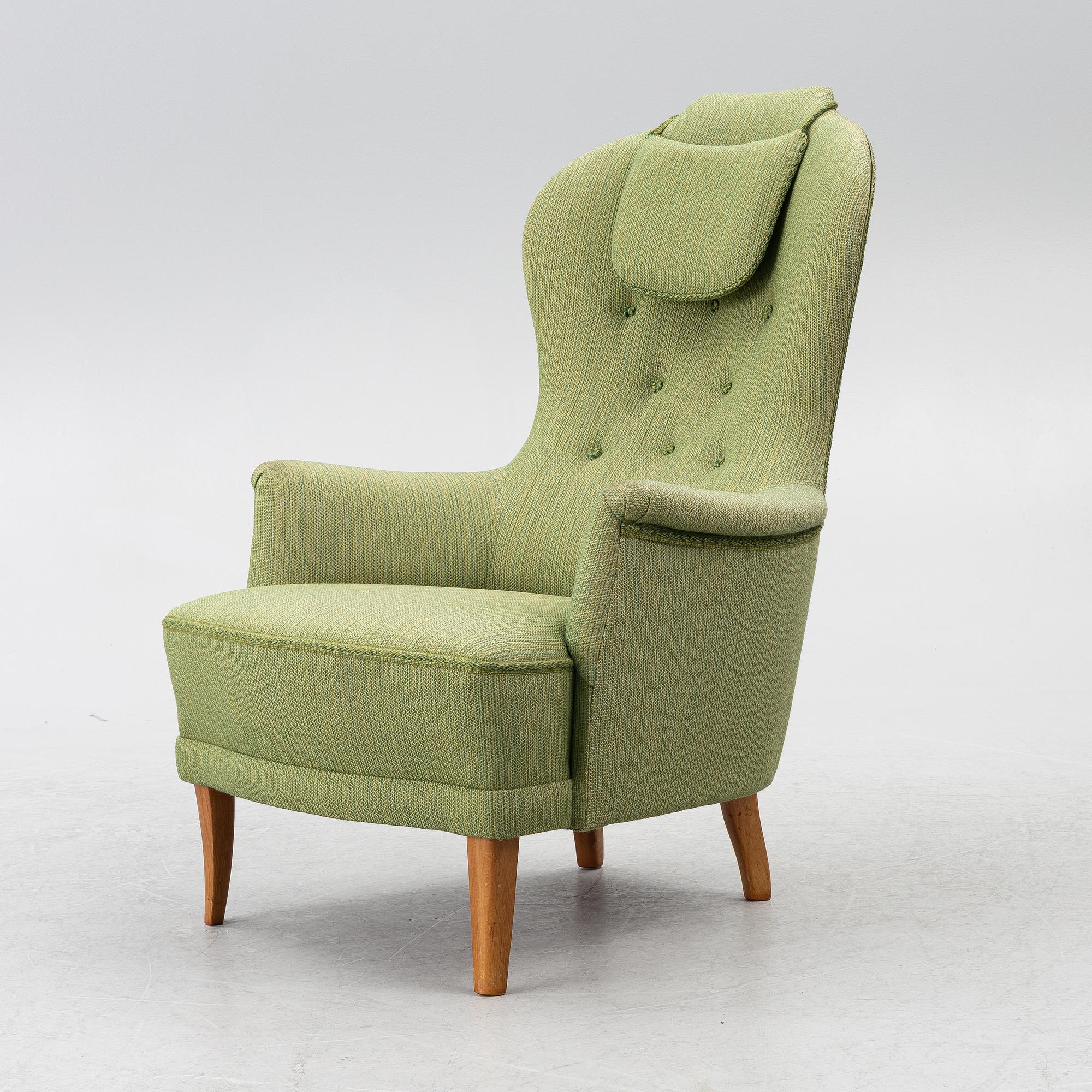 Carl Malmsten, a 'Farmor' armchair, AB O.H. Sjögren, Tranås, 1986.