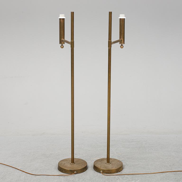 A pair of Bergbom floor lamps, second half of the 20th century.