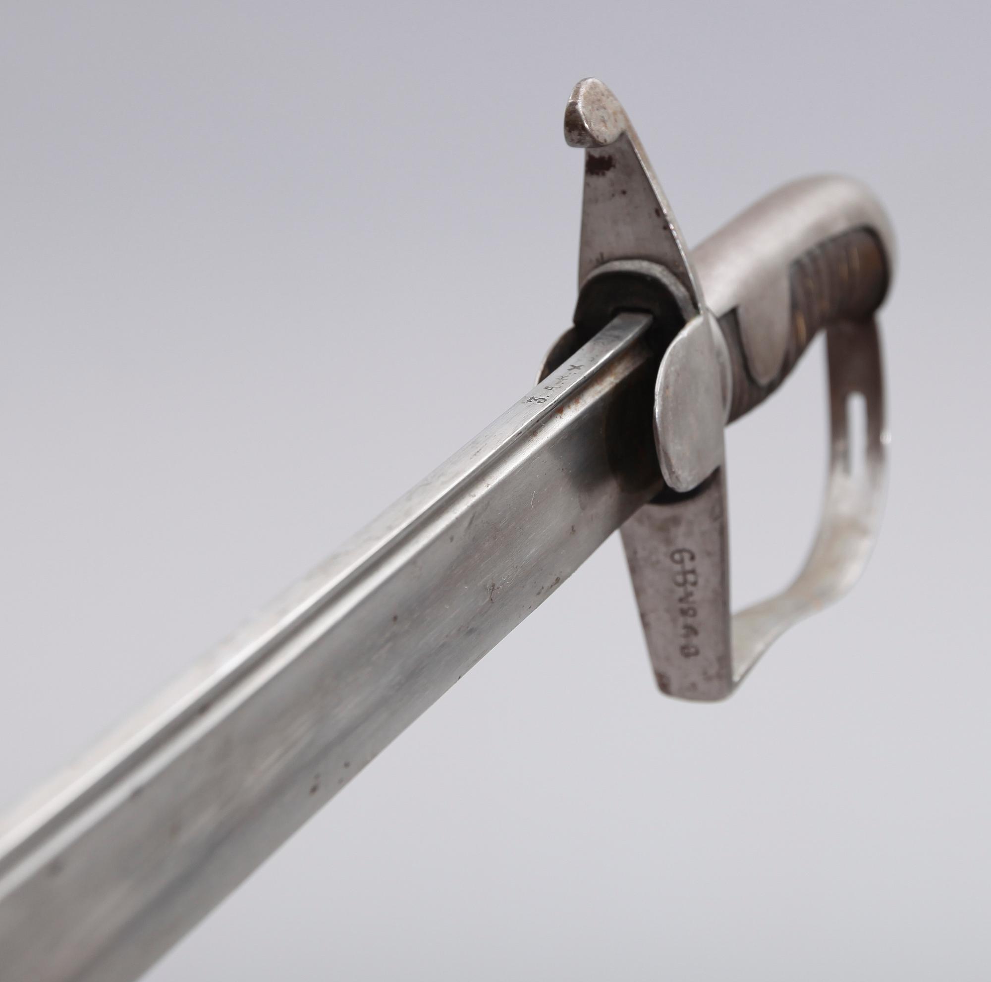 SABEL, modell 1831, för artilleriet.