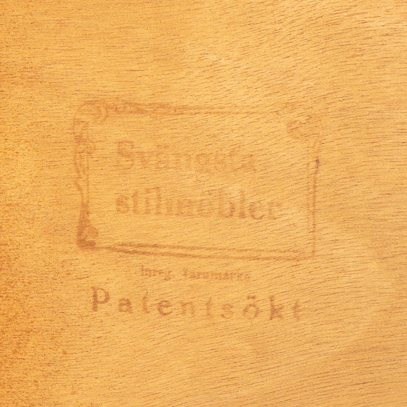 AXEL LARSSON, stolar, 6 st, Svängsta Stilmöbler, 1900-talets mitt.