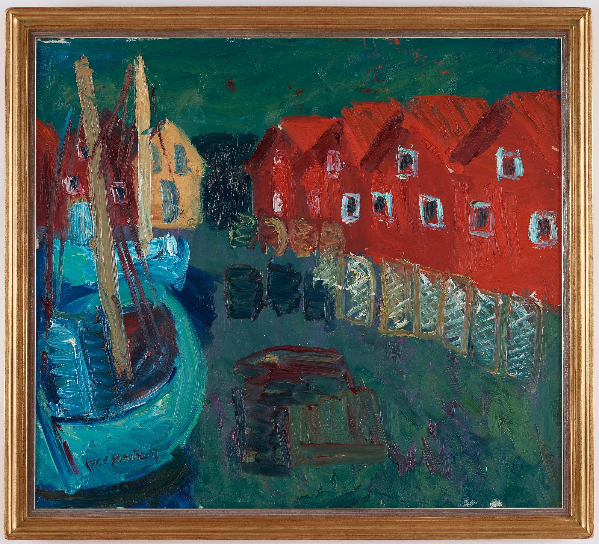 Inge Schiöler, "Fiskebryggan, Ramsö".
