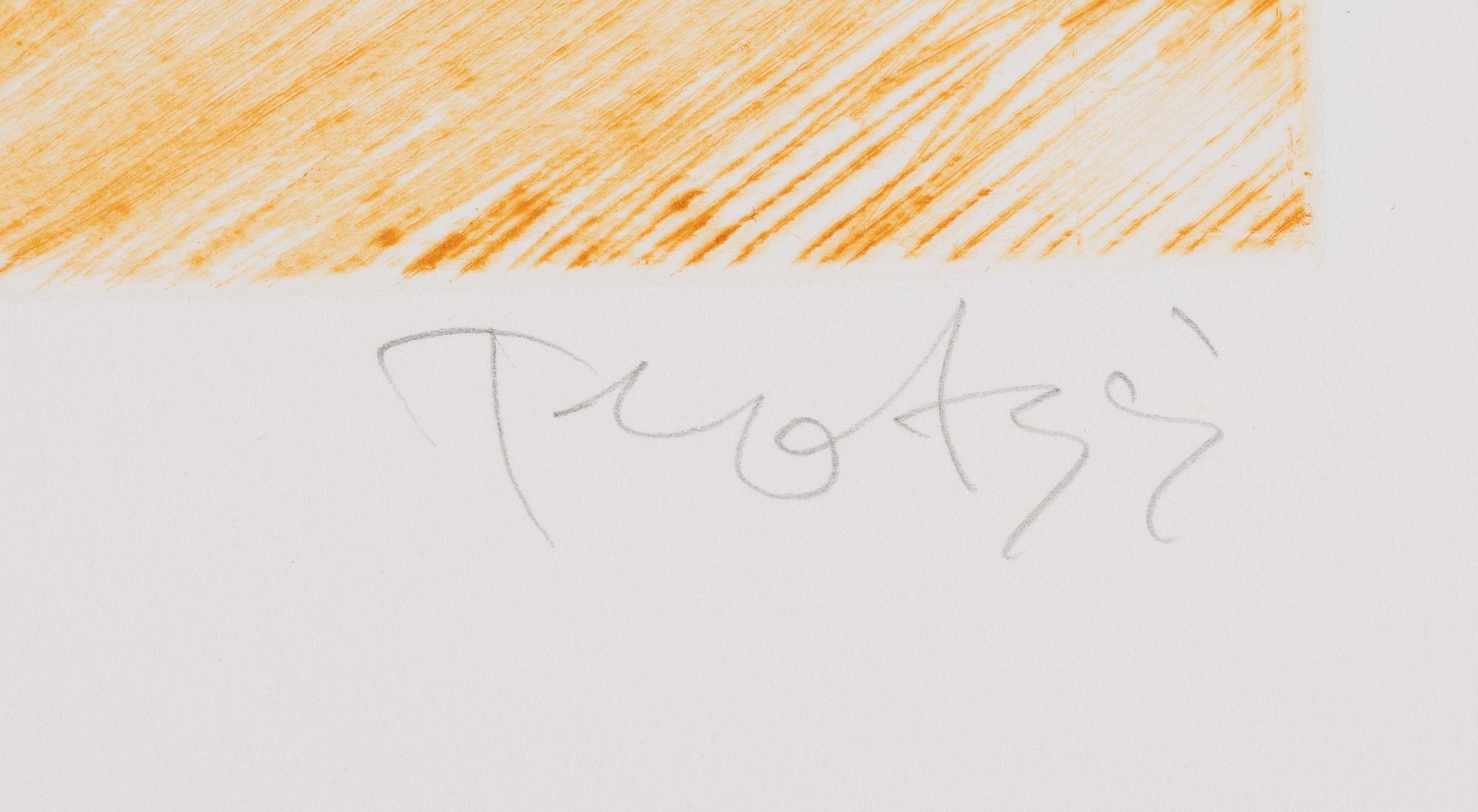 Ulf Trotzig, "King Sweeney", portfolio with nine colour etchings.