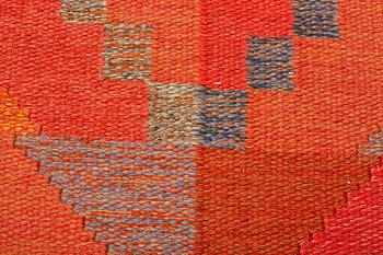 Brita Grahn, a carpet, flat weave, ca 354,5 x 277 cm, signed Brita Grahn.