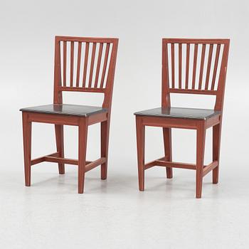 Chairs, 6 pcs, Leksand model, late 20th century.