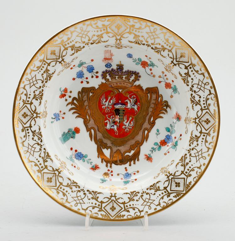 TALLRIK, porslin, Meissen 1700-/1800-tal.