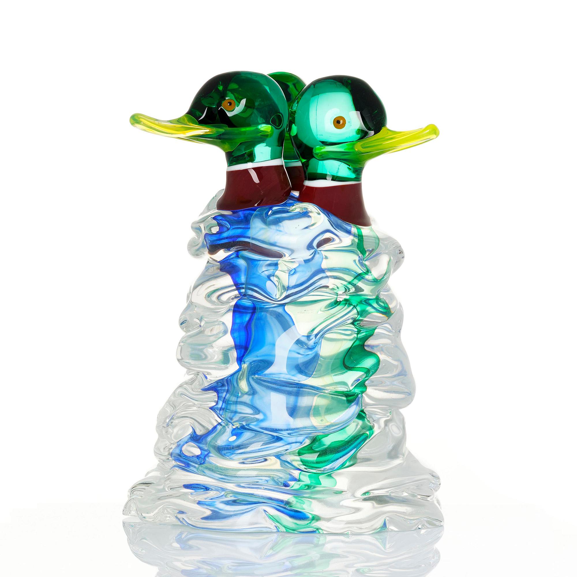 Ernst Billgren, skulptur, "Frusna vänner", Berengo Studio, Murano, Italien, 1999.