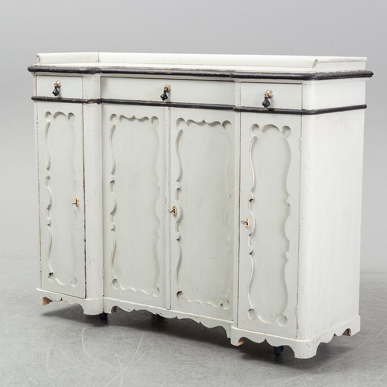 A mid 19th century painted cupboard.