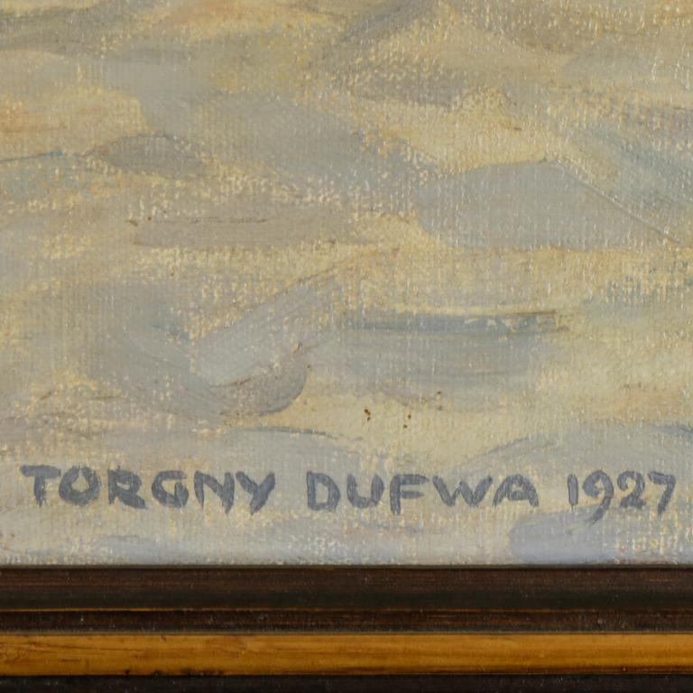 TORGNY DUFWA, olja på duk, signerad och daterad 1927.