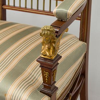 Möblemang, 8 delar, Empirestil, Ryssland, 1900-talets början.