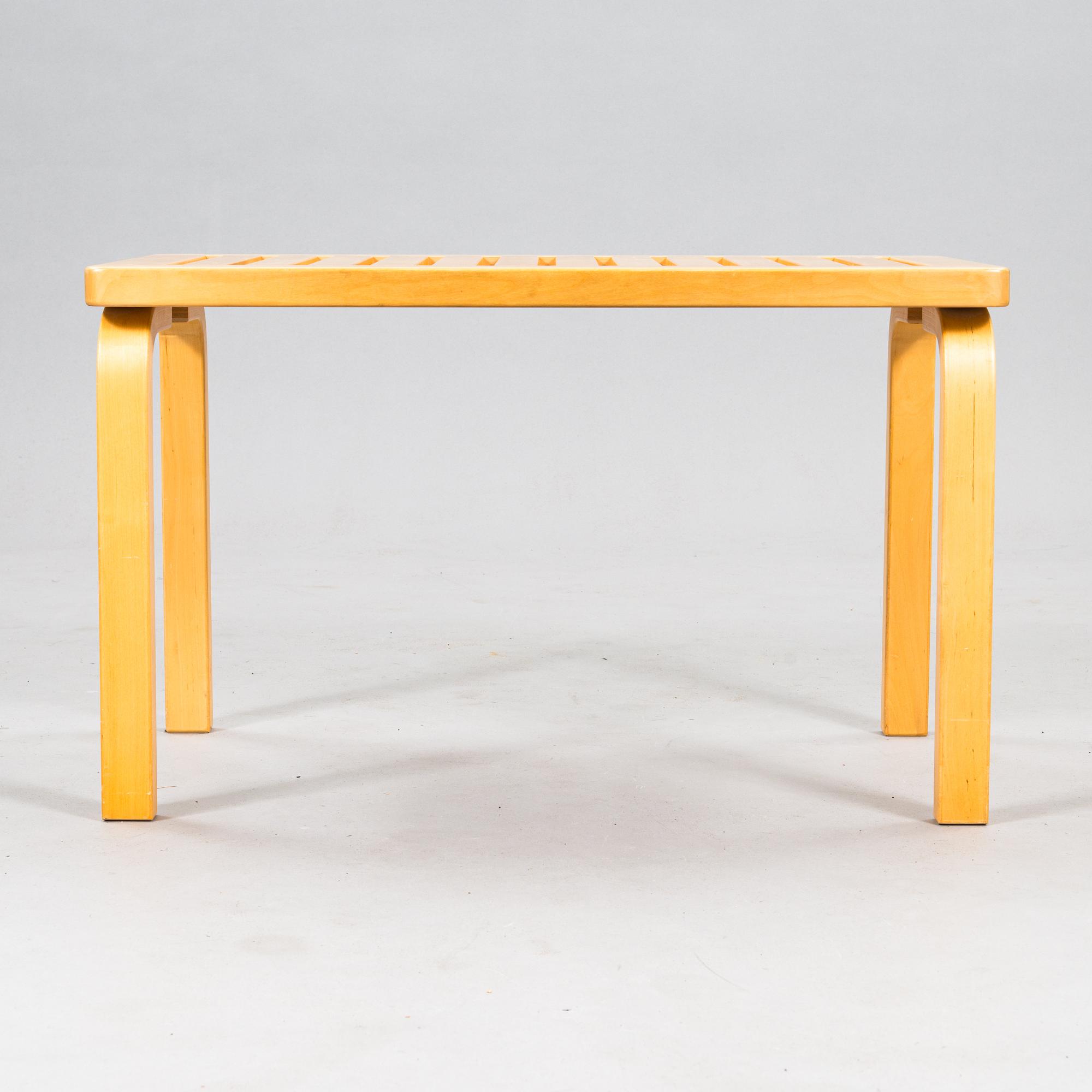 Alvar Aalto, ritiläpenkki, malli 153B, Artek.