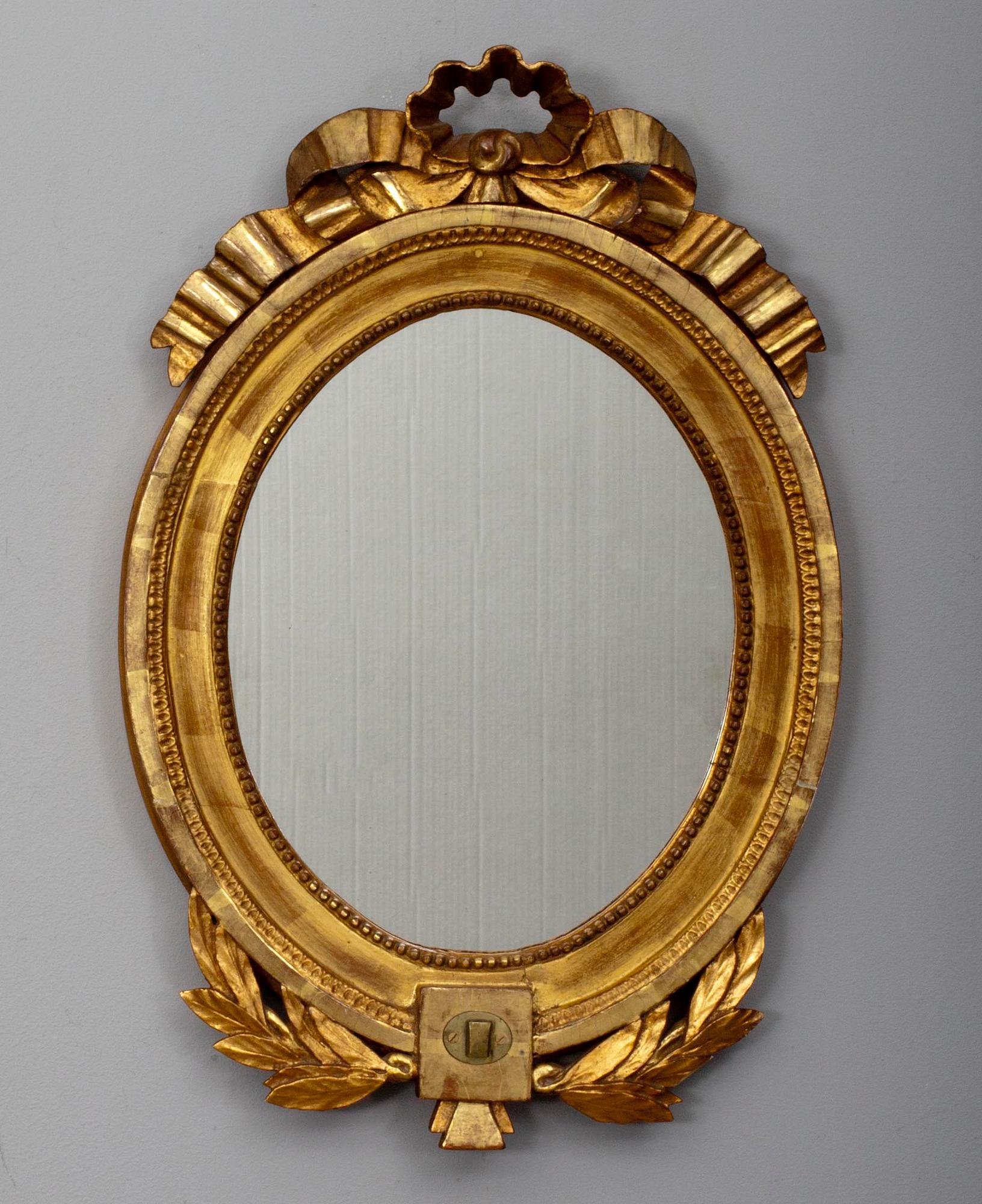 SPEGELLAMPETT, gustaviansk, sent 1700-tal.