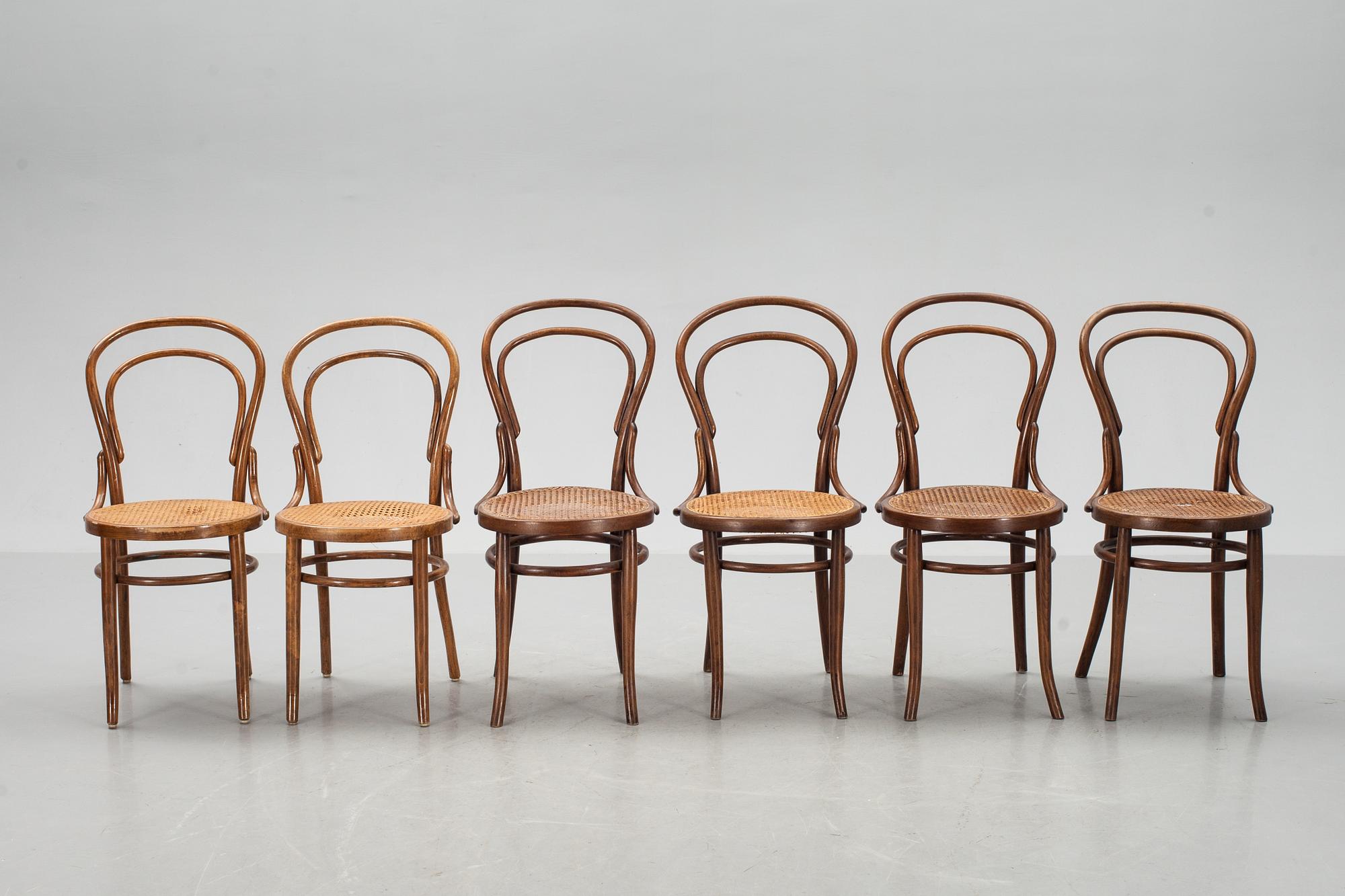 STOLAR, 6 st, Thonettyp, 1900-talets första hälft.