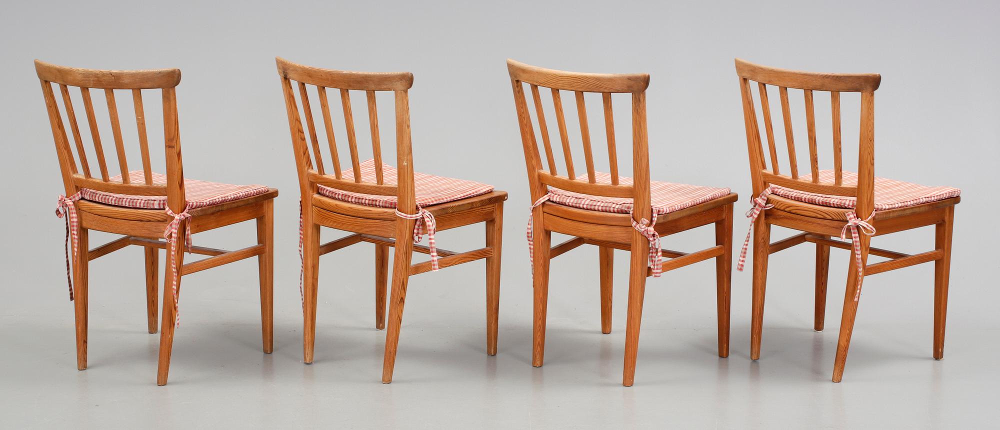 STOLAR, 4 st, Carl Malmsten, 1900-talets andra hälft.