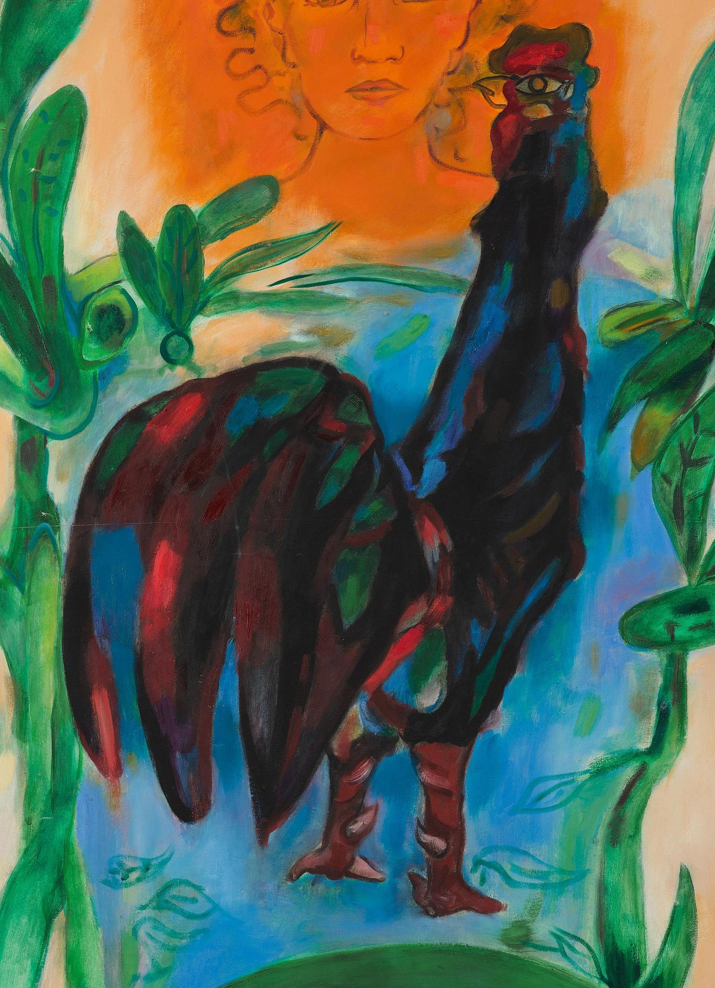 Mariano Rodriguez, Woman and rooster.