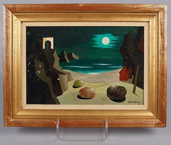 ERIC CEDERBERG, olja på pannå, sign.