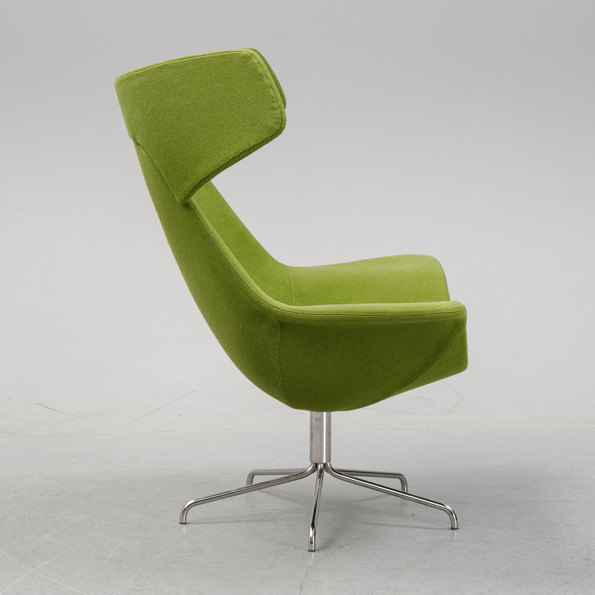Fåtölj, "Oyster High", design Michael Sodeau, Offecct, omkring 2000.