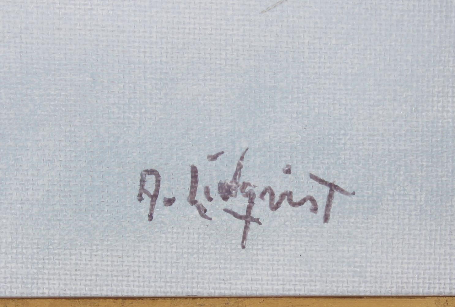 LIDQVIST, ARNE. Olja på duk, sign.