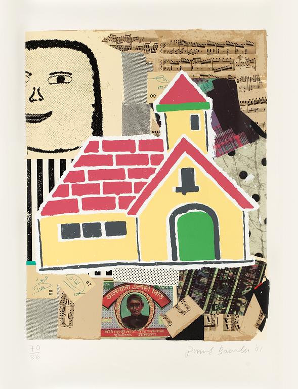 Donald Baechler, "Yellow House", from; "Some of my subjects".
