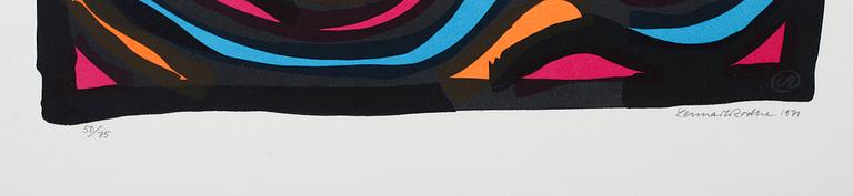 LENNART RODHE, färglitografi, signerad och daterad 1971, numrerad 50/75.