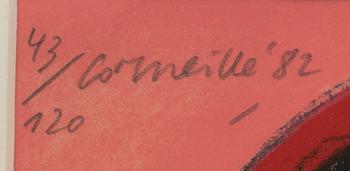 BEVERLOO CORNEILLE, litografi, signerad, daterad 82 och numrerad43/120.