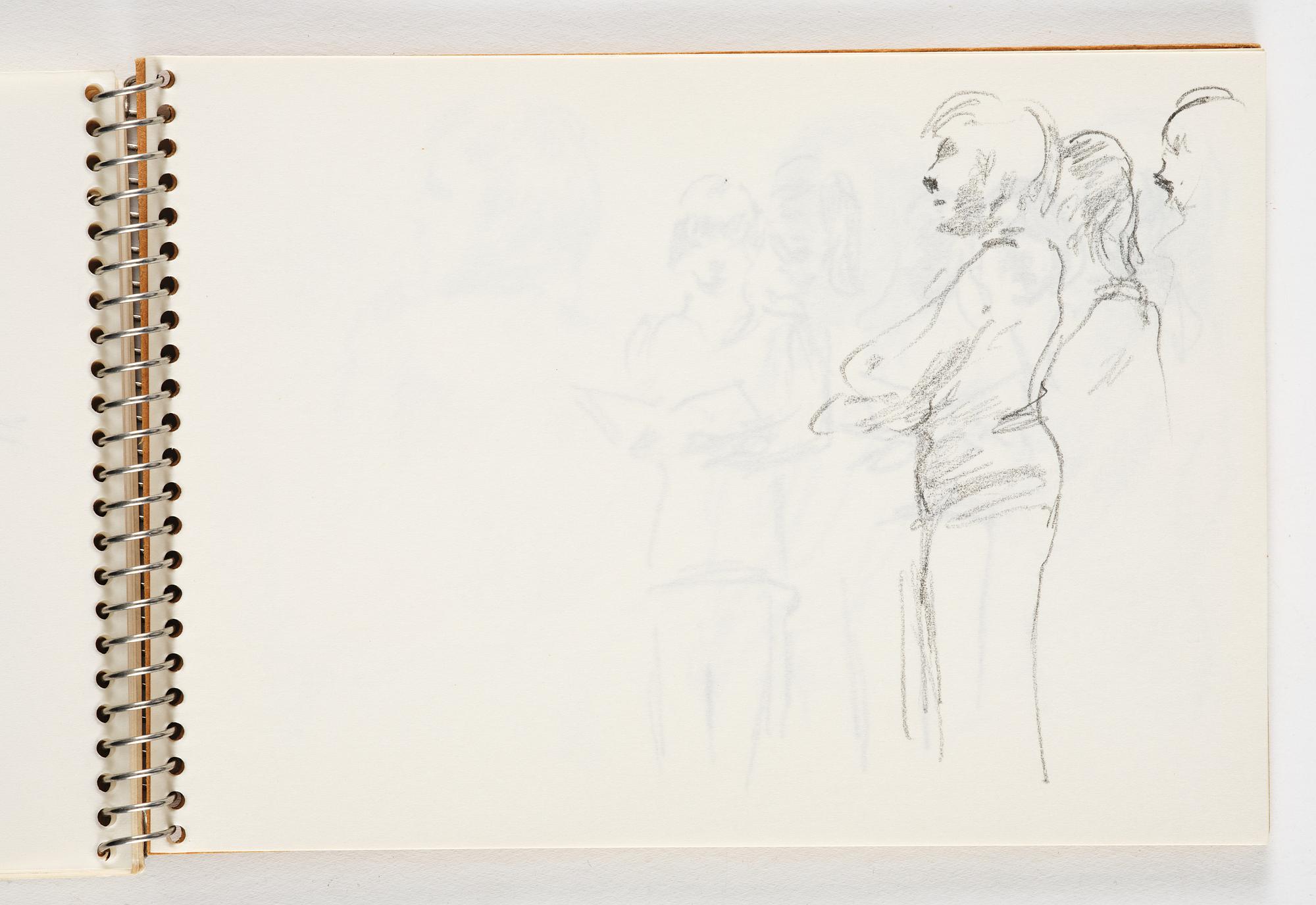 Lotte Laserstein, 4 skissböcker med blyertsteckningar.