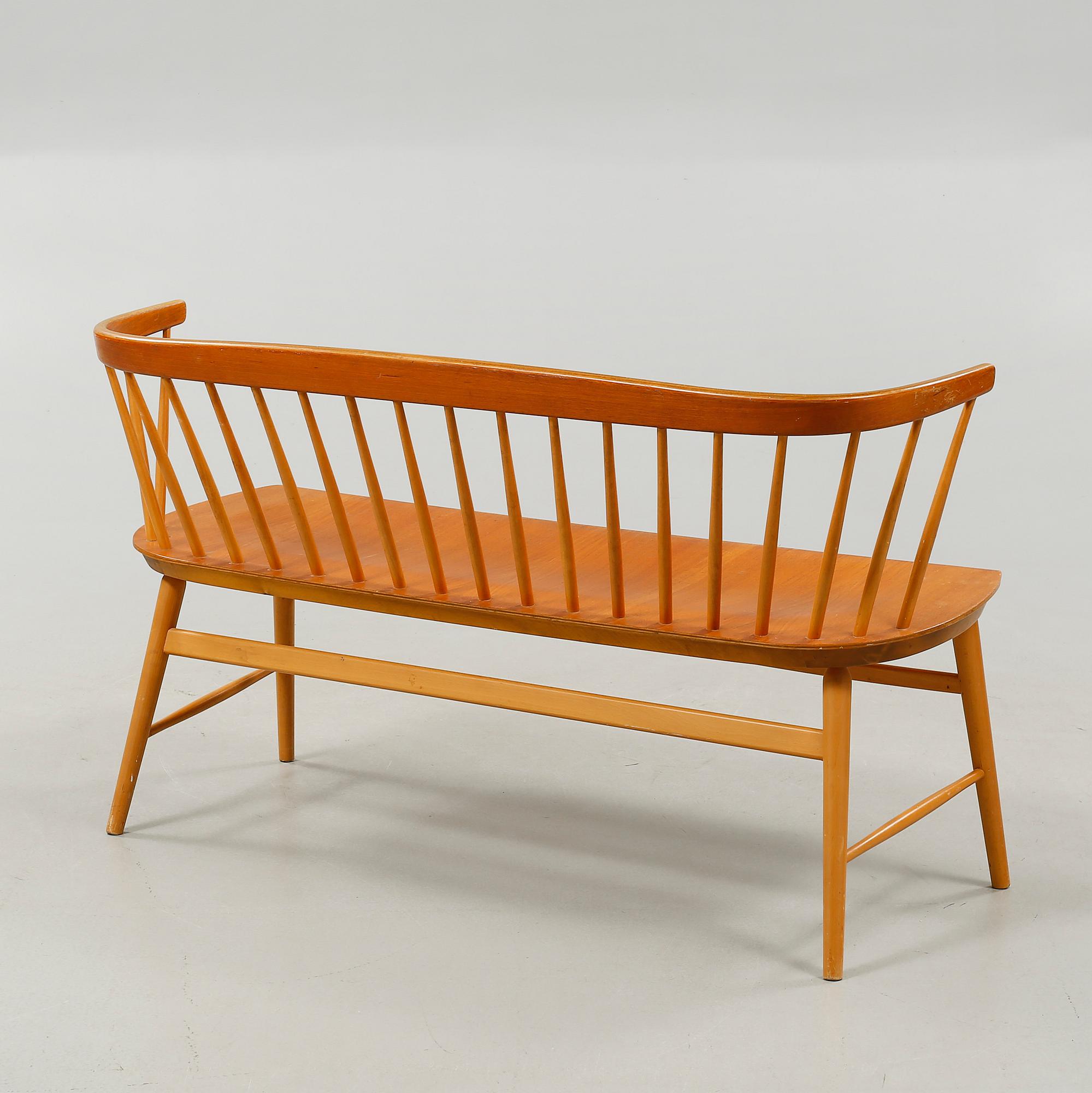 PINNSOFFA/SOFFA, "Florett", Bröderna Wigells stolfabrik AB, omkring 1900-talets mitt.