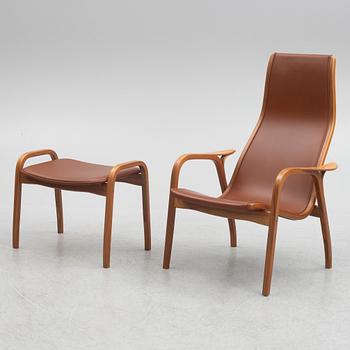 Yngve Ekström, armchair with footstool, "Lamino", Swedese, 2011.