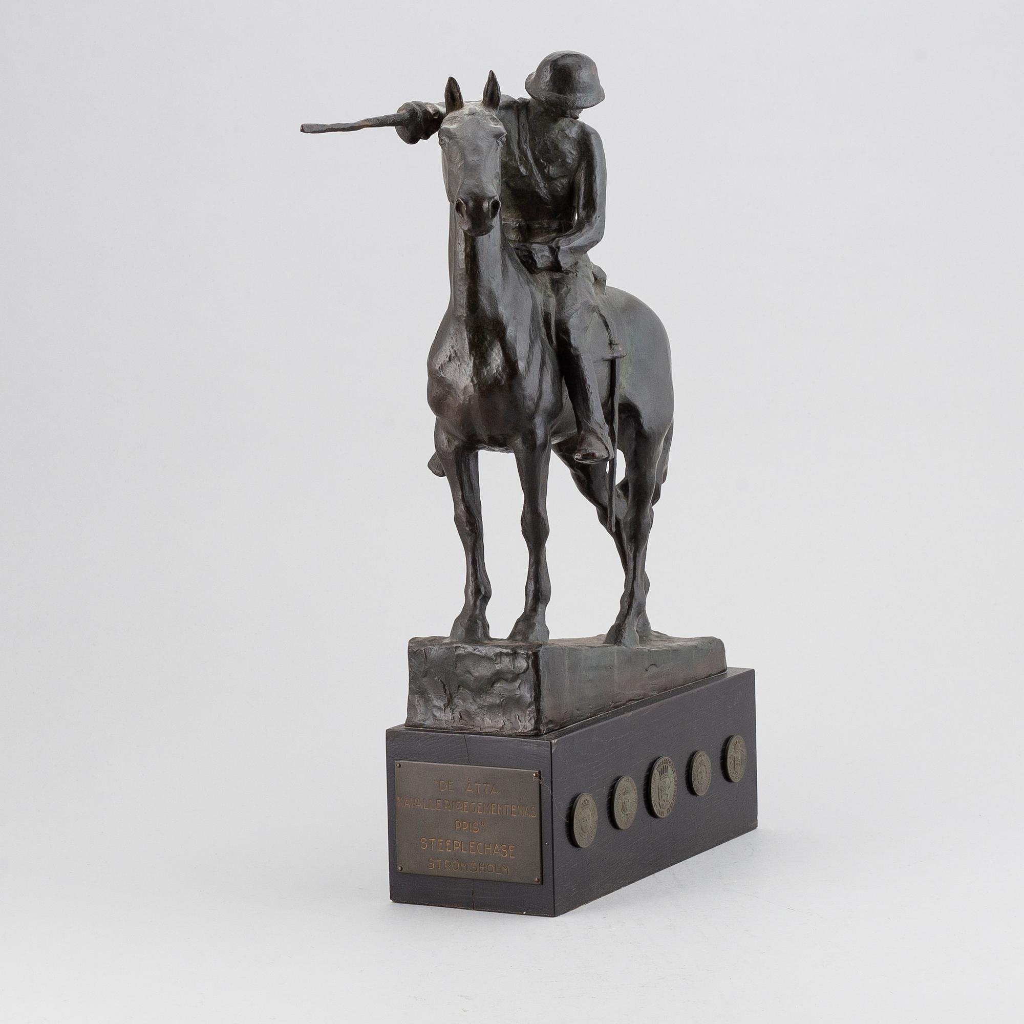 MAUD VON ROSEN, sculpture, bronze, signed.